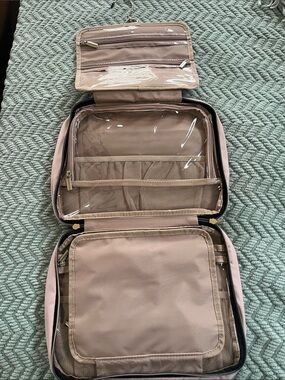 Compact Blush Travel Toiletry Organizer